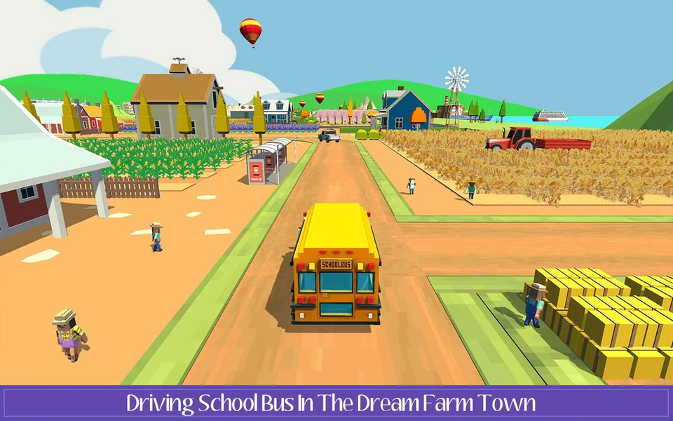 School Bus Farm Driving - عکس بازی موبایلی اندروید