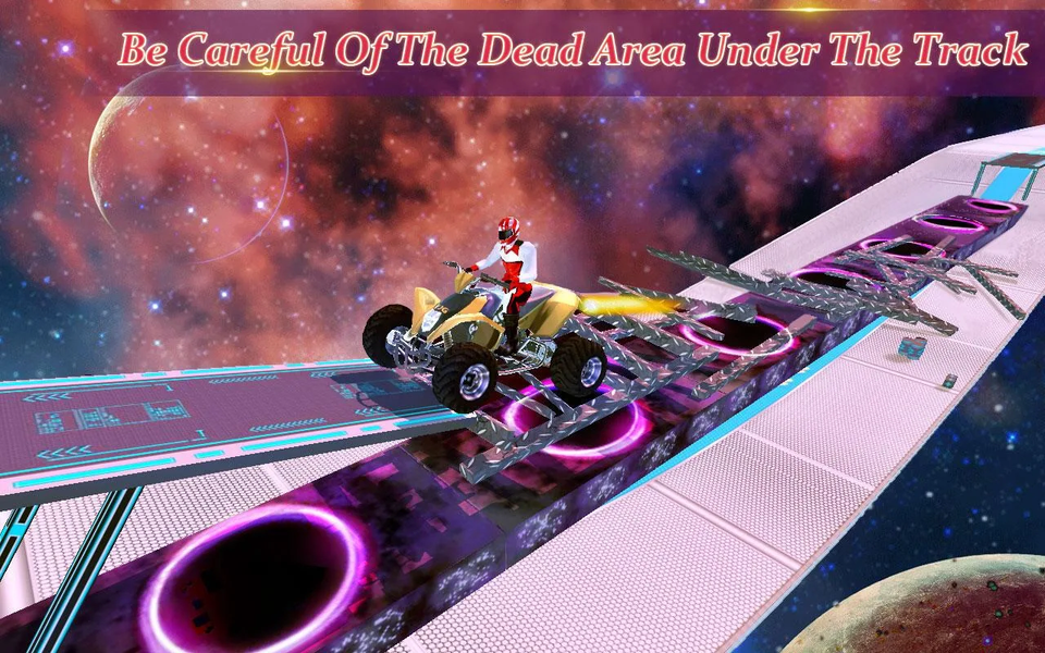 Stunt Bike Racing ۳D Galaxy - عکس بازی موبایلی اندروید