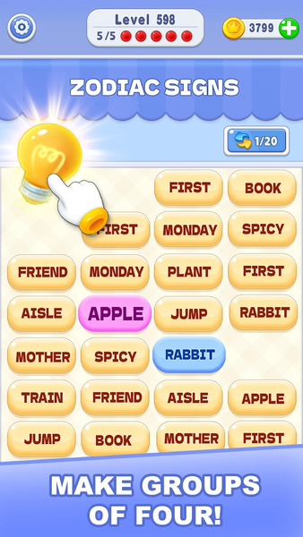 Word and Sort - Gameplay image of android game