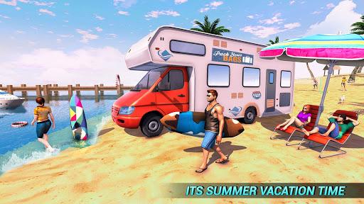 Real Camper Van Driving Simulator - Beach Resort - عکس برنامه موبایلی اندروید