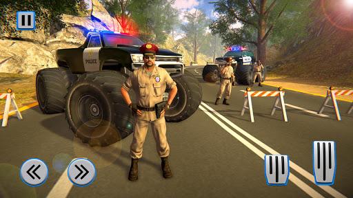 Police Monster Truck Car Games - Gameplay image of android game