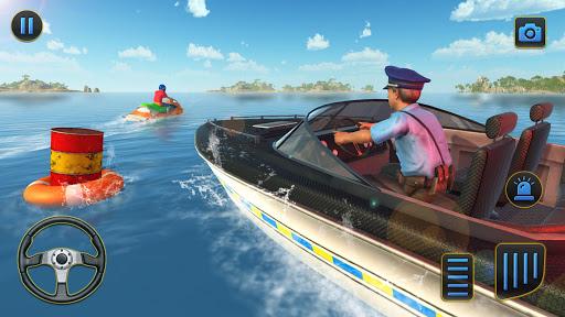 Police Boat Chase Crime Games - Gameplay image of android game