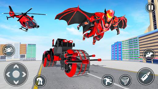 Flying Bat Robot Car Transform - Image screenshot of android app