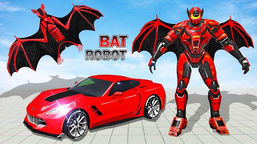 Flying Bat Robot Car Transform - Image screenshot of android app