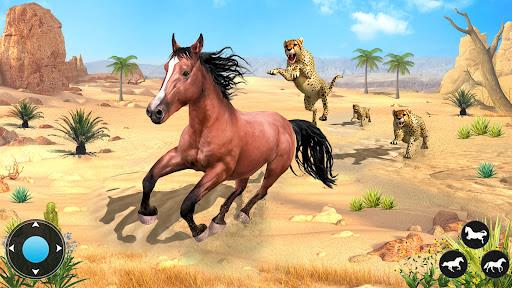 Wild Horse Family Simulator - Gameplay image of android game