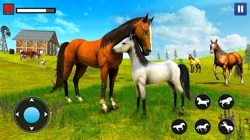 Wild Horse Family Simulator : Horse Games - عکس برنامه موبایلی اندروید
