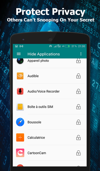 Applock - Hide Application wit - عکس برنامه موبایلی اندروید