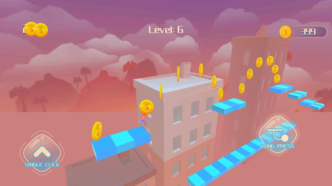 Flying Man Run - عکس بازی موبایلی اندروید