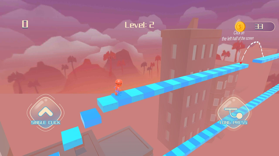 Flying Man Run - Gameplay image of android game