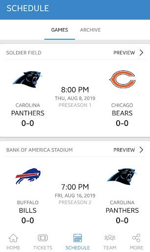 Carolina Panthers Mobile - عکس برنامه موبایلی اندروید