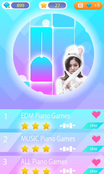 BLACKPINK Piano Tiles Game - Gameplay image of android game