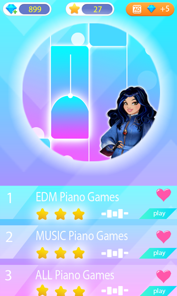 Piano Tiles - Descendants 3 - Gameplay image of android game