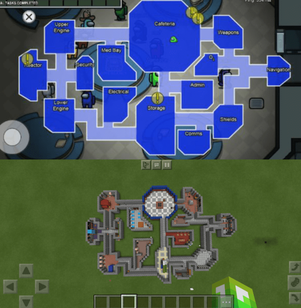 Maps Among Us in Minecraft - Image screenshot of android app