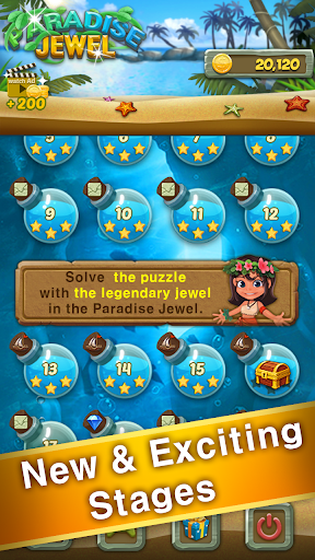 Paradise Jewel: Match 3 Puzzle - عکس بازی موبایلی اندروید