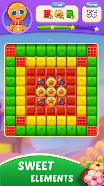 Candy Blast Fever:Cubes Crush - Gameplay image of android game