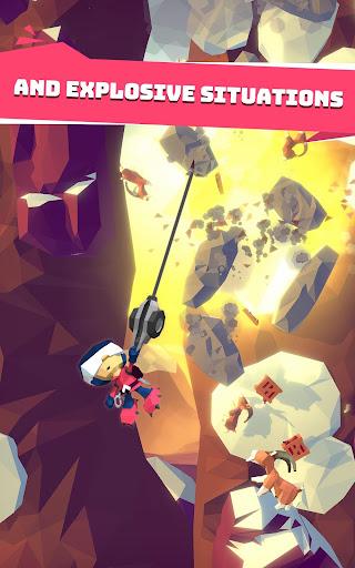 Hang Line: Mountain Climber - Gameplay image of android game