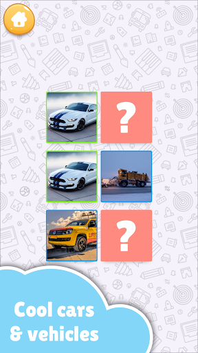 Cars Memory Match for kids - Image screenshot of android app