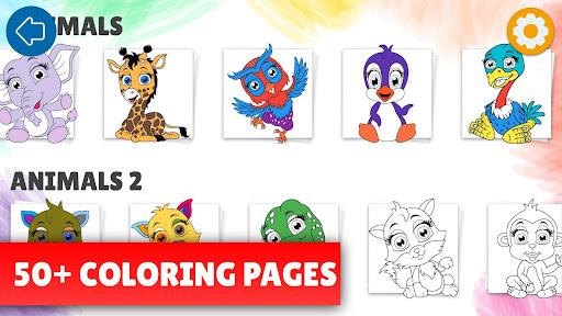 Kids coloring pages for kids - Gameplay image of android game