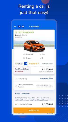 Yolcu360 - Car Rental - Image screenshot of android app
