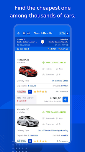 Yolcu360 - Car Rental - Image screenshot of android app