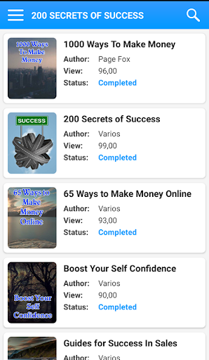 200 Secrets of Success - Ebook - Image screenshot of android app