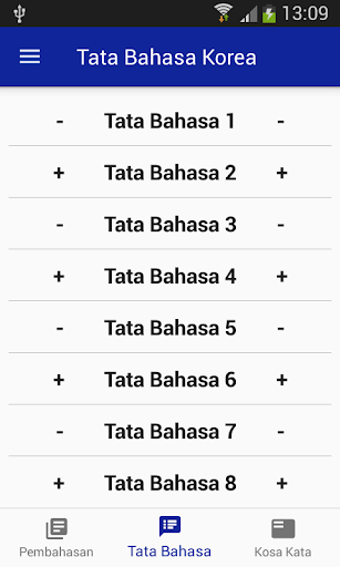 Bahasa Korea Belajar Bersama - Image screenshot of android app