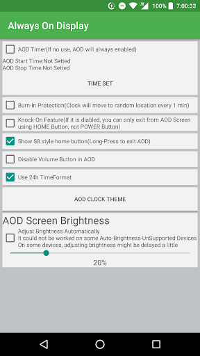 Always On Display - Like Galaxy S9, LG G7 - عکس برنامه موبایلی اندروید