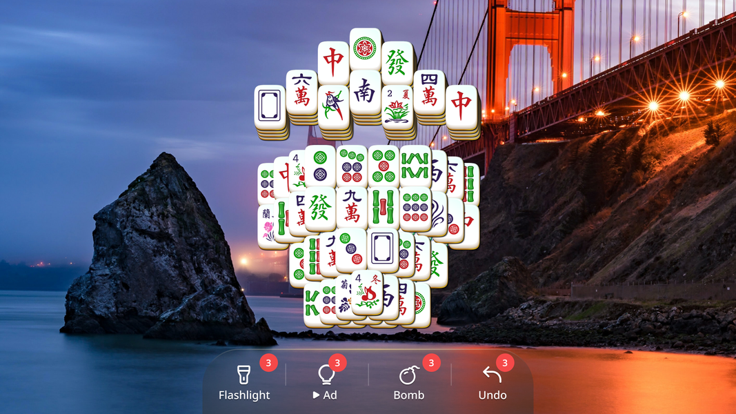 Mahjong Classic: Puzzle game - Gameplay image of android game