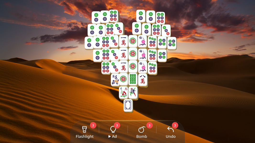 Mahjong Classic: Puzzle game - Gameplay image of android game