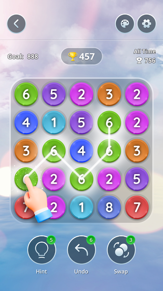 Merge Bubble: Puzzle game - Gameplay image of android game