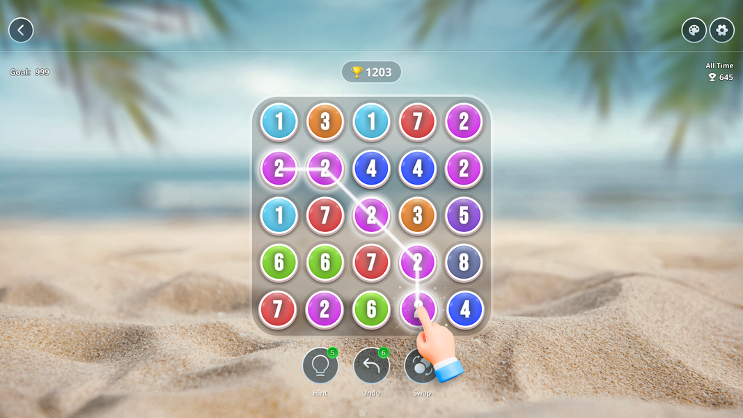 Merge Bubble: Puzzle game - Gameplay image of android game