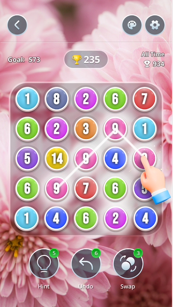 Merge Bubble: Puzzle game - Gameplay image of android game