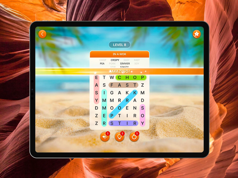 Word Search - Word Puzzle Game - Gameplay image of android game