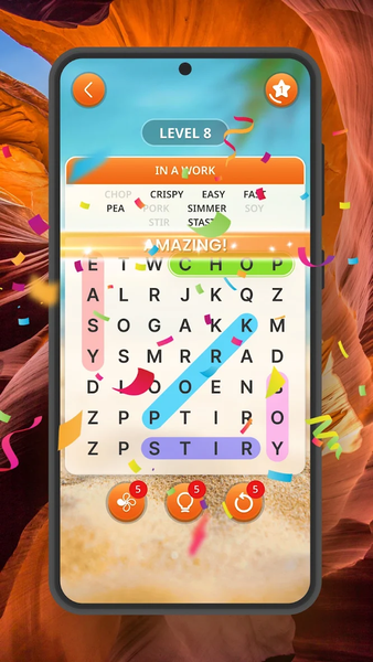 Word Search - Word Puzzle Game - Gameplay image of android game