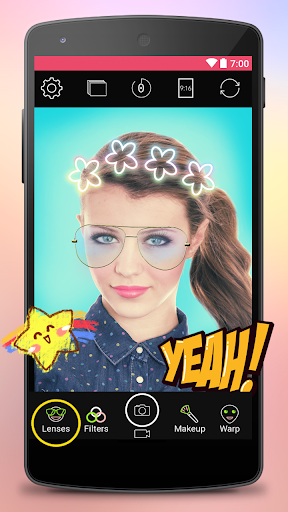 Yoplala : fun motion filter and face selfie editor - Image screenshot of android app