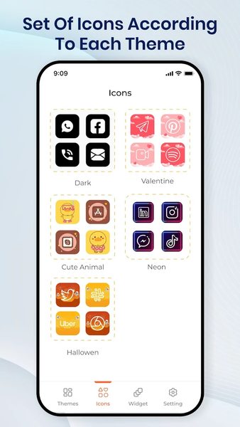 YoTheme: Themes, Icons, Widget - عکس برنامه موبایلی اندروید