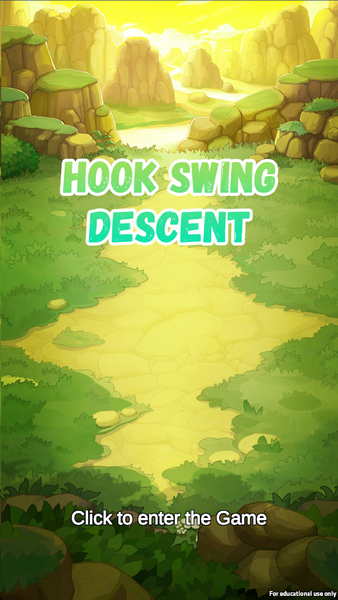 Hook Swing Descent - Gameplay image of android game