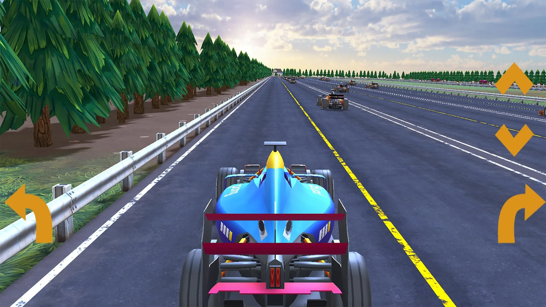 Racing Collision - Gameplay image of android game