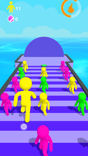 Crowd Switch - Color Run 3D - Gameplay image of android game