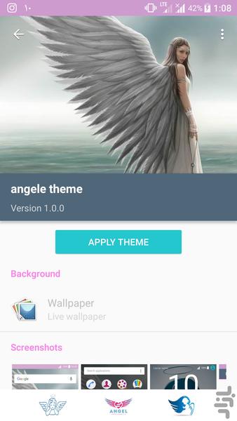 angele theme - Image screenshot of android app