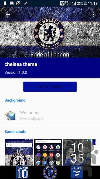 chelsea theme - Image screenshot of android app