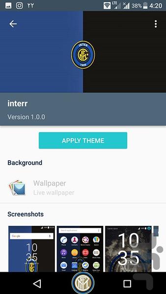 inter theme - Image screenshot of android app