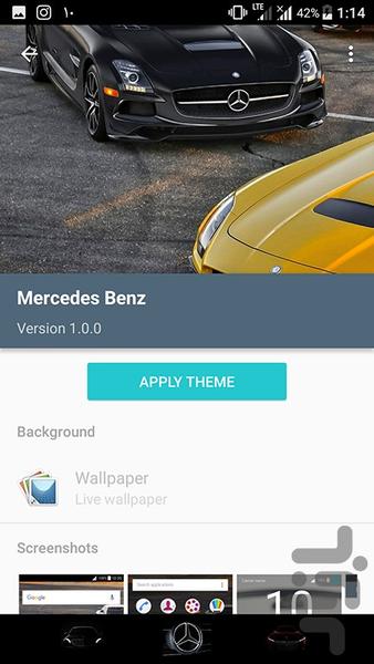 Mercedes Benz theme - Image screenshot of android app