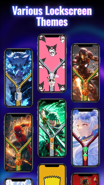 Zip Lock Screen: Zipper Style - عکس برنامه موبایلی اندروید