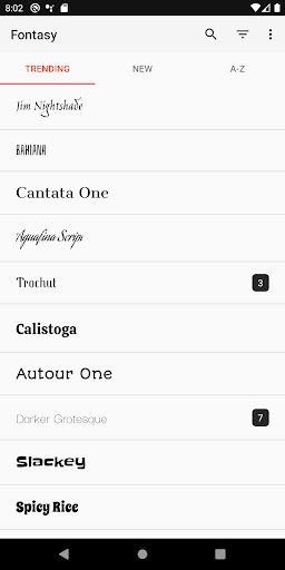 Fontasy - Google Fonts Browser - Image screenshot of android app