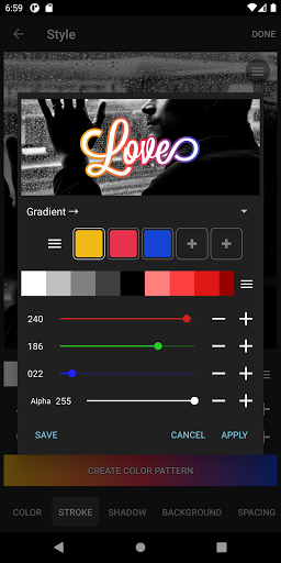 Phonto - Text on Photos - Image screenshot of android app