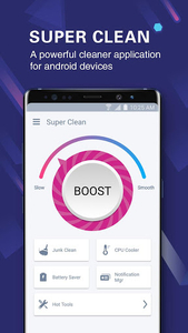 Super Clean - Phone Booster, Cleaner and Cooler - عکس برنامه موبایلی اندروید