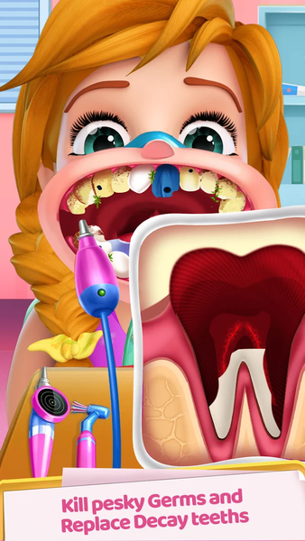 Crazy Dentist Fun Doctor Games - عکس بازی موبایلی اندروید