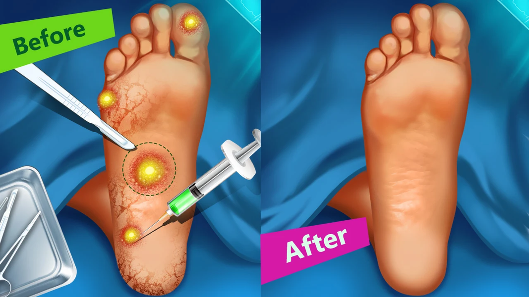 Foot Hospital Doctor Games - عکس برنامه موبایلی اندروید