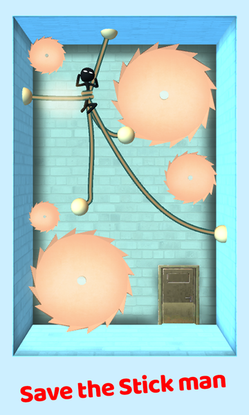 Stickman  Rescue -  Cut Rope P - Image screenshot of android app